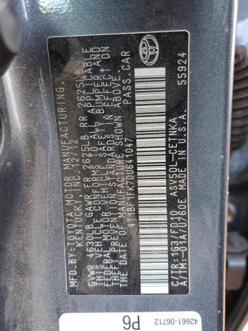 Photo 12 VIN: 4T1BF1FK7DU641047 - TOYOTA CAMRY 