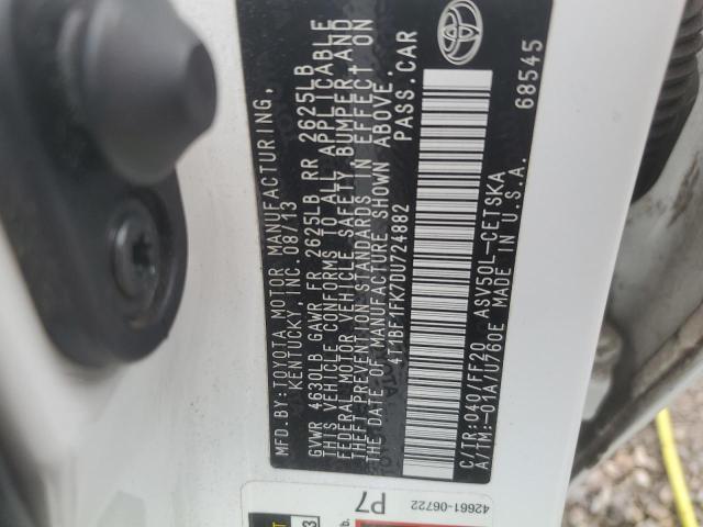 Photo 11 VIN: 4T1BF1FK7DU724882 - TOYOTA CAMRY L 