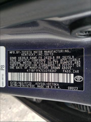 Photo 9 VIN: 4T1BF1FK7EU319347 - TOYOTA CAMRY L 