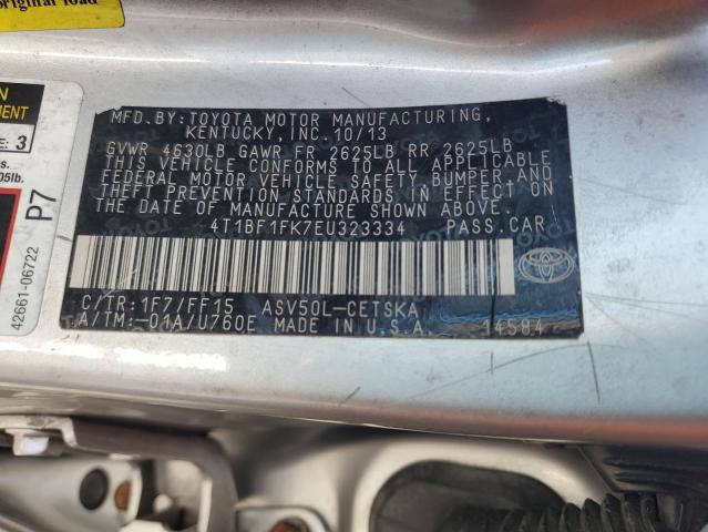 Photo 11 VIN: 4T1BF1FK7EU323334 - TOYOTA CAMRY L 