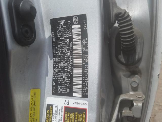 Photo 9 VIN: 4T1BF1FK7EU379905 - TOYOTA CAMRY L 