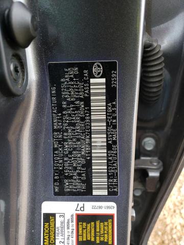 Photo 11 VIN: 4T1BF1FK7EU398471 - TOYOTA CAMRY L 