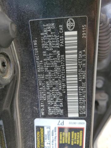 Photo 11 VIN: 4T1BF1FK7EU467708 - TOYOTA CAMRY 