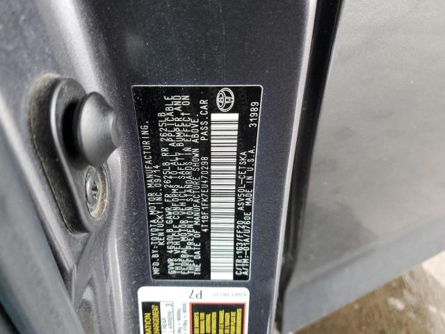 Photo 11 VIN: 4T1BF1FK7EU470298 - TOYOTA CAMRY 