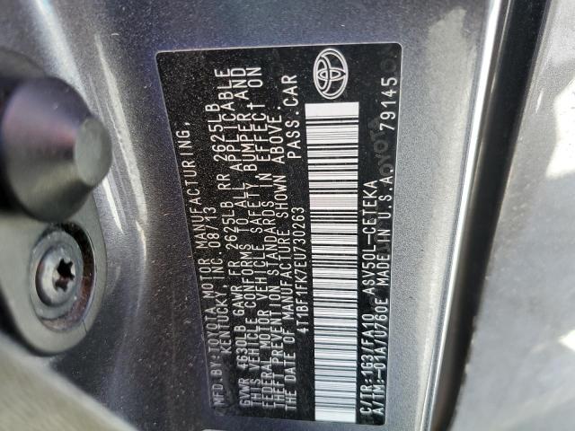 Photo 9 VIN: 4T1BF1FK7EU730263 - TOYOTA CAMRY L 