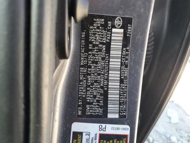 Photo 11 VIN: 4T1BF1FK7EU754241 - TOYOTA CAMRY L 