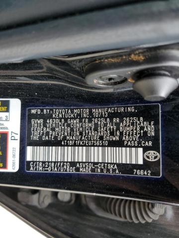 Photo 11 VIN: 4T1BF1FK7EU756510 - TOYOTA CAMRY L 