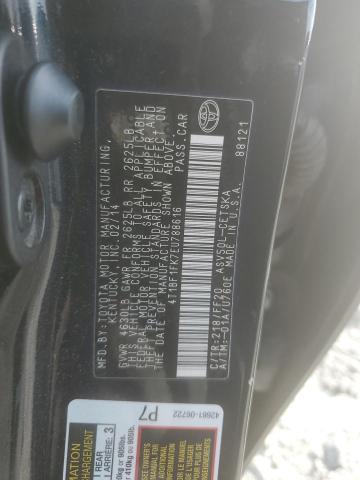 Photo 11 VIN: 4T1BF1FK7EU788616 - TOYOTA CAMRY L 