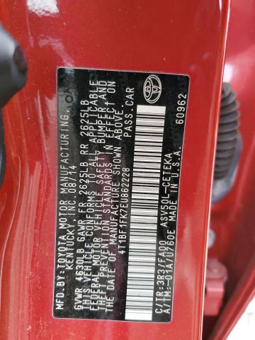 Photo 11 VIN: 4T1BF1FK7EU862228 - TOYOTA CAMRY L 