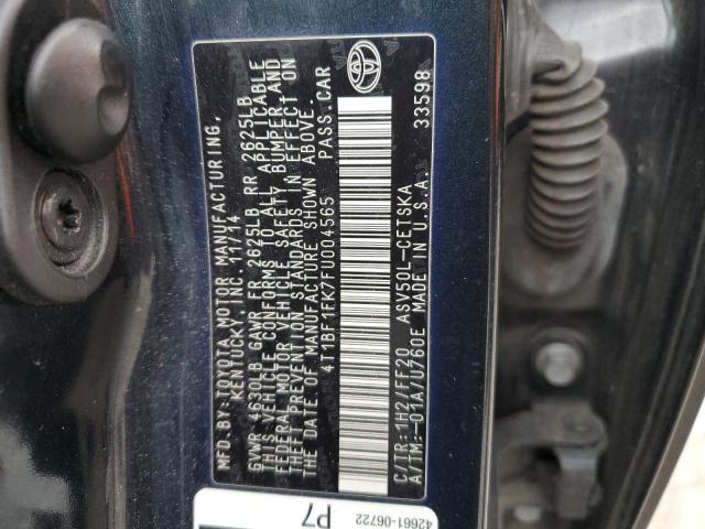 Photo 11 VIN: 4T1BF1FK7FU004565 - TOYOTA CAMRY 