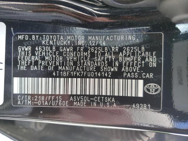 Photo 11 VIN: 4T1BF1FK7FU014142 - TOYOTA CAMRY 