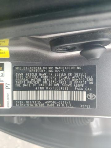 Photo 11 VIN: 4T1BF1FK7FU034682 - TOYOTA CAMRY 