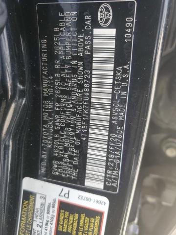 Photo 12 VIN: 4T1BF1FK7FU488723 - TOYOTA CAMRY 