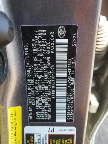 Photo 12 VIN: 4T1BF1FK7FU918170 - TOYOTA CAMRY LE 