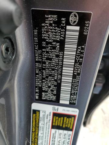 Photo 12 VIN: 4T1BF1FK7FU919495 - TOYOTA CAMRY 