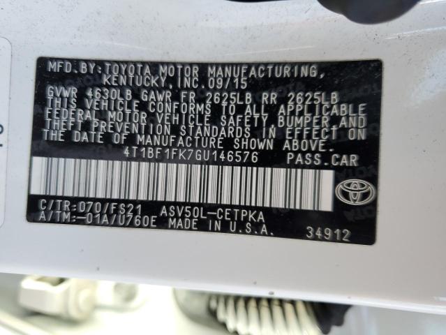 Photo 11 VIN: 4T1BF1FK7GU146576 - TOYOTA CAMRY 