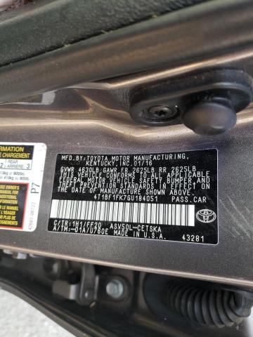 Photo 9 VIN: 4T1BF1FK7GU184051 - TOYOTA CAMRY LE 