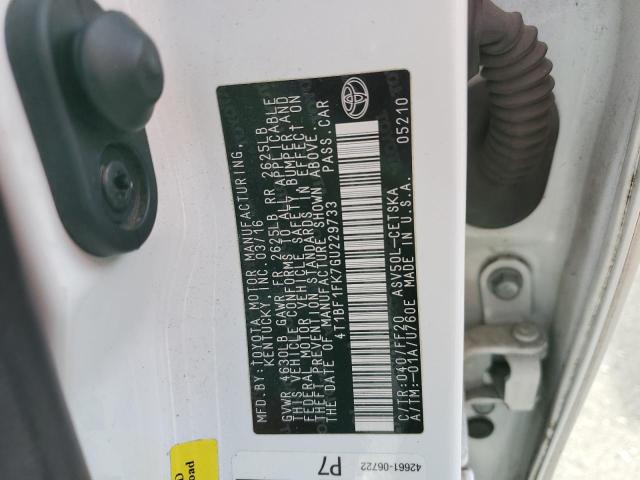 Photo 9 VIN: 4T1BF1FK7GU229733 - TOYOTA CAMRY LE 