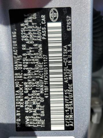 Photo 11 VIN: 4T1BF1FK7GU511127 - TOYOTA CAMRY 