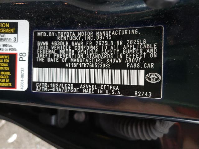 Photo 9 VIN: 4T1BF1FK7GU523083 - TOYOTA CAMRY LE 