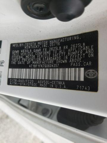 Photo 9 VIN: 4T1BF1FK7GU604357 - TOYOTA CAMRY LE 