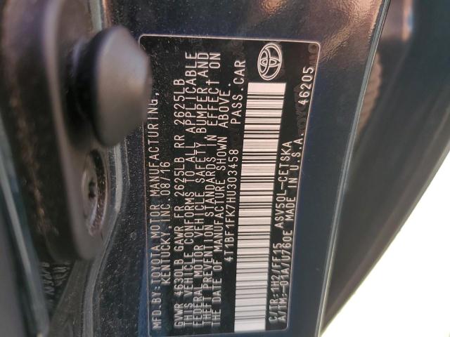 Photo 11 VIN: 4T1BF1FK7HU303458 - TOYOTA CAMRY SE A 