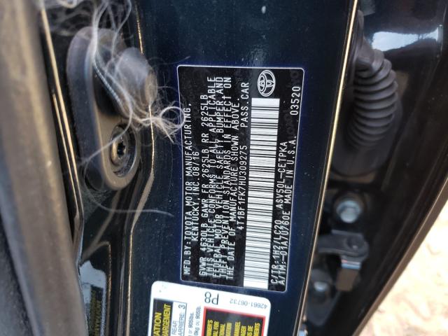 Photo 9 VIN: 4T1BF1FK7HU309275 - TOYOTA CAMRY XSE 