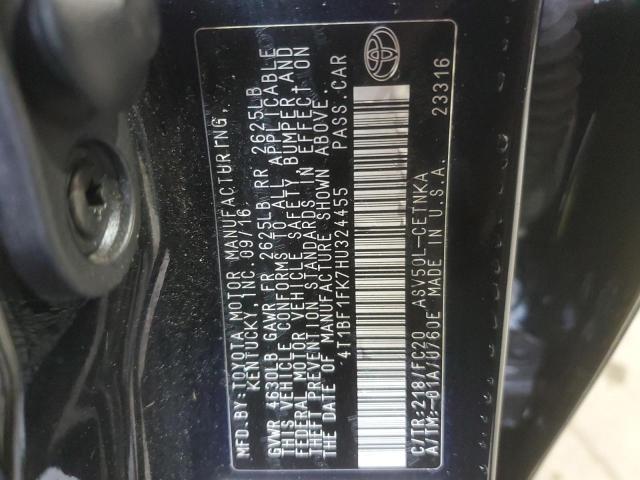 Photo 11 VIN: 4T1BF1FK7HU324455 - TOYOTA CAMRY LE 