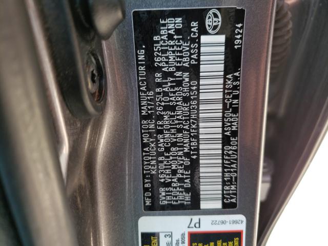 Photo 9 VIN: 4T1BF1FK7HU361540 - TOYOTA CAMRY 