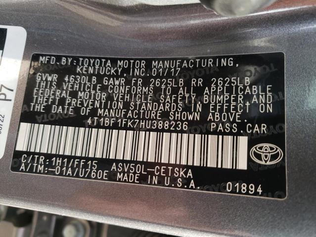 Photo 9 VIN: 4T1BF1FK7HU388236 - TOYOTA CAMRY 