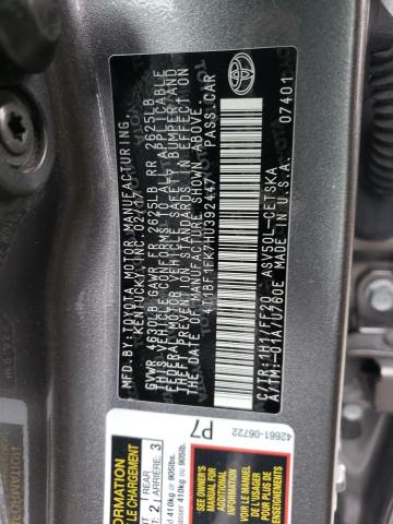 Photo 11 VIN: 4T1BF1FK7HU392447 - TOYOTA CAMRY SE A 