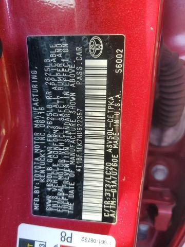 Photo 11 VIN: 4T1BF1FK7HU622357 - TOYOTA CAMRY 