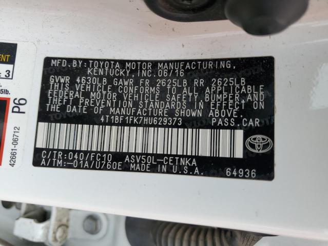 Photo 11 VIN: 4T1BF1FK7HU629373 - TOYOTA CAMRY 4D 2 