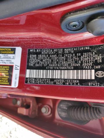 Photo 11 VIN: 4T1BF1FK7HU647839 - TOYOTA CAMRY 4D 2 