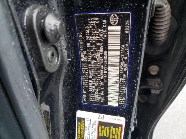 Photo 11 VIN: 4T1BF1FK7HU648599 - TOYOTA CAMRY LE 