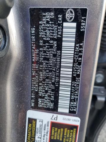 Photo 12 VIN: 4T1BF1FK7HU686706 - TOYOTA CAMRY LE 