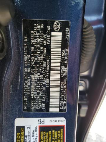 Photo 11 VIN: 4T1BF1FK7HU699455 - TOYOTA CAMRY LE A 