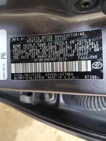 Photo 11 VIN: 4T1BF1FK7HU779273 - TOYOTA CAMRY LE 