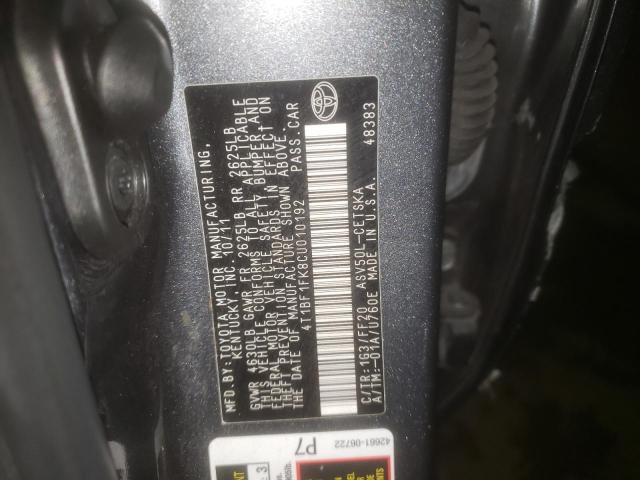 Photo 11 VIN: 4T1BF1FK8CU010192 - TOYOTA CAMRY BASE 