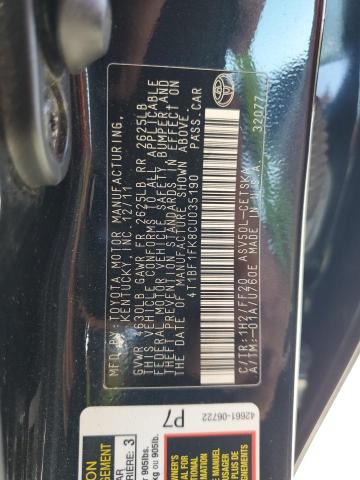 Photo 11 VIN: 4T1BF1FK8CU035190 - TOYOTA CAMRY 