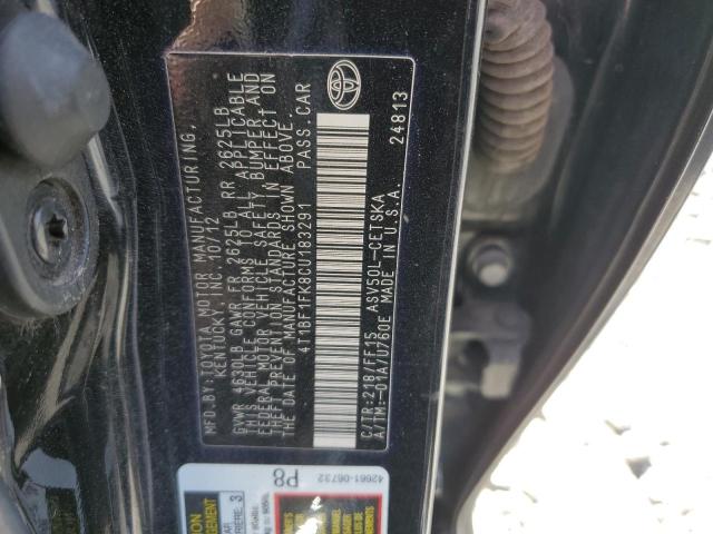 Photo 11 VIN: 4T1BF1FK8CU183291 - TOYOTA CAMRY BASE 