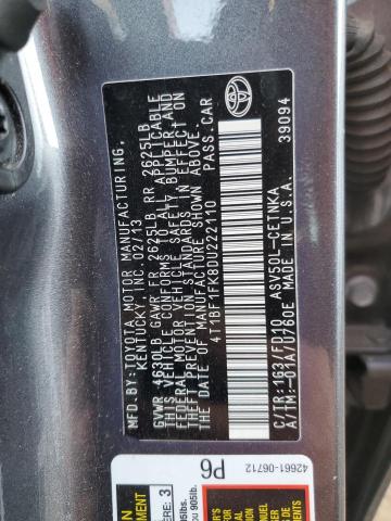 Photo 12 VIN: 4T1BF1FK8DU222110 - TOYOTA CAMRY 