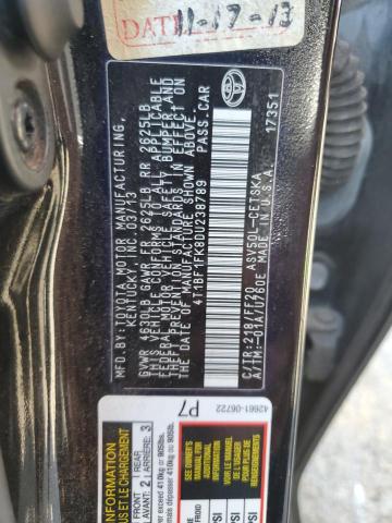 Photo 12 VIN: 4T1BF1FK8DU238789 - TOYOTA CAMRY 