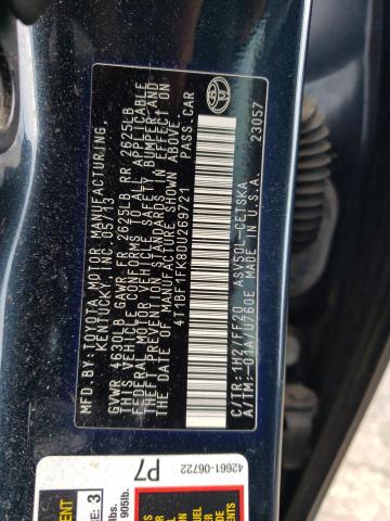 Photo 11 VIN: 4T1BF1FK8DU269721 - TOYOTA CAMRY 