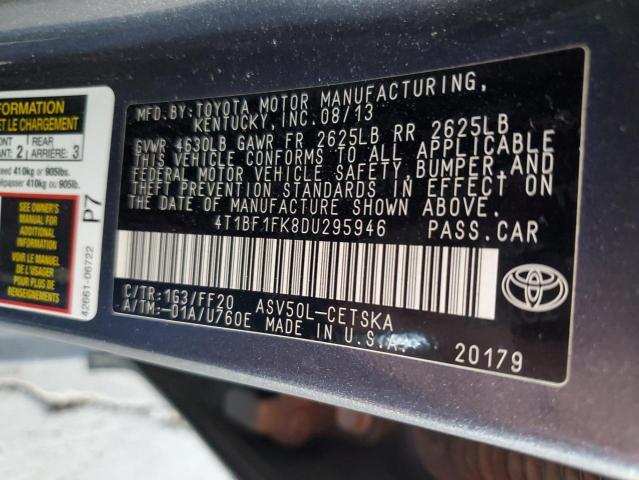 Photo 12 VIN: 4T1BF1FK8DU295946 - TOYOTA CAMRY L 