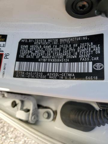 Photo 12 VIN: 4T1BF1FK8DU645124 - TOYOTA CAMRY L 