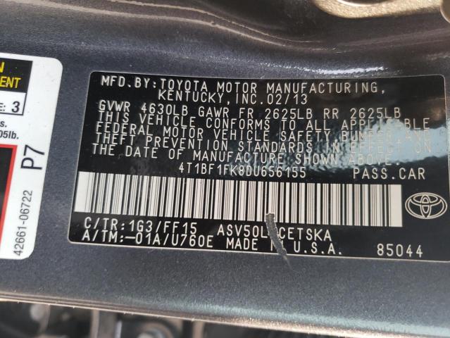 Photo 11 VIN: 4T1BF1FK8DU656155 - TOYOTA CAMRY L 