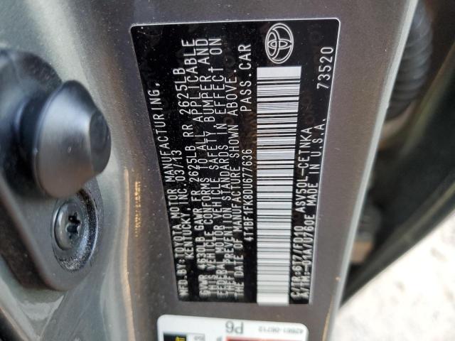 Photo 11 VIN: 4T1BF1FK8DU677636 - TOYOTA CAMRY 