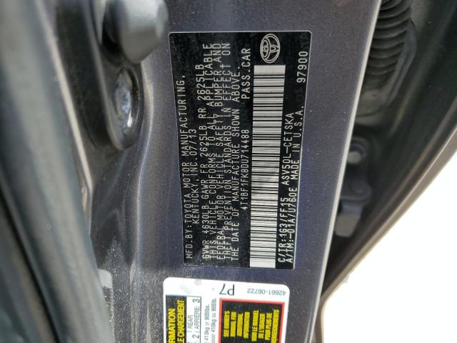 Photo 12 VIN: 4T1BF1FK8DU714488 - TOYOTA CAMRY L 