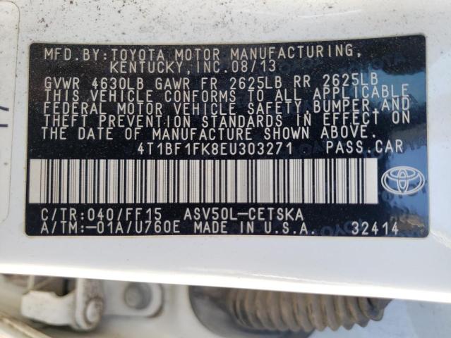 Photo 9 VIN: 4T1BF1FK8EU303271 - TOYOTA CAMRY 